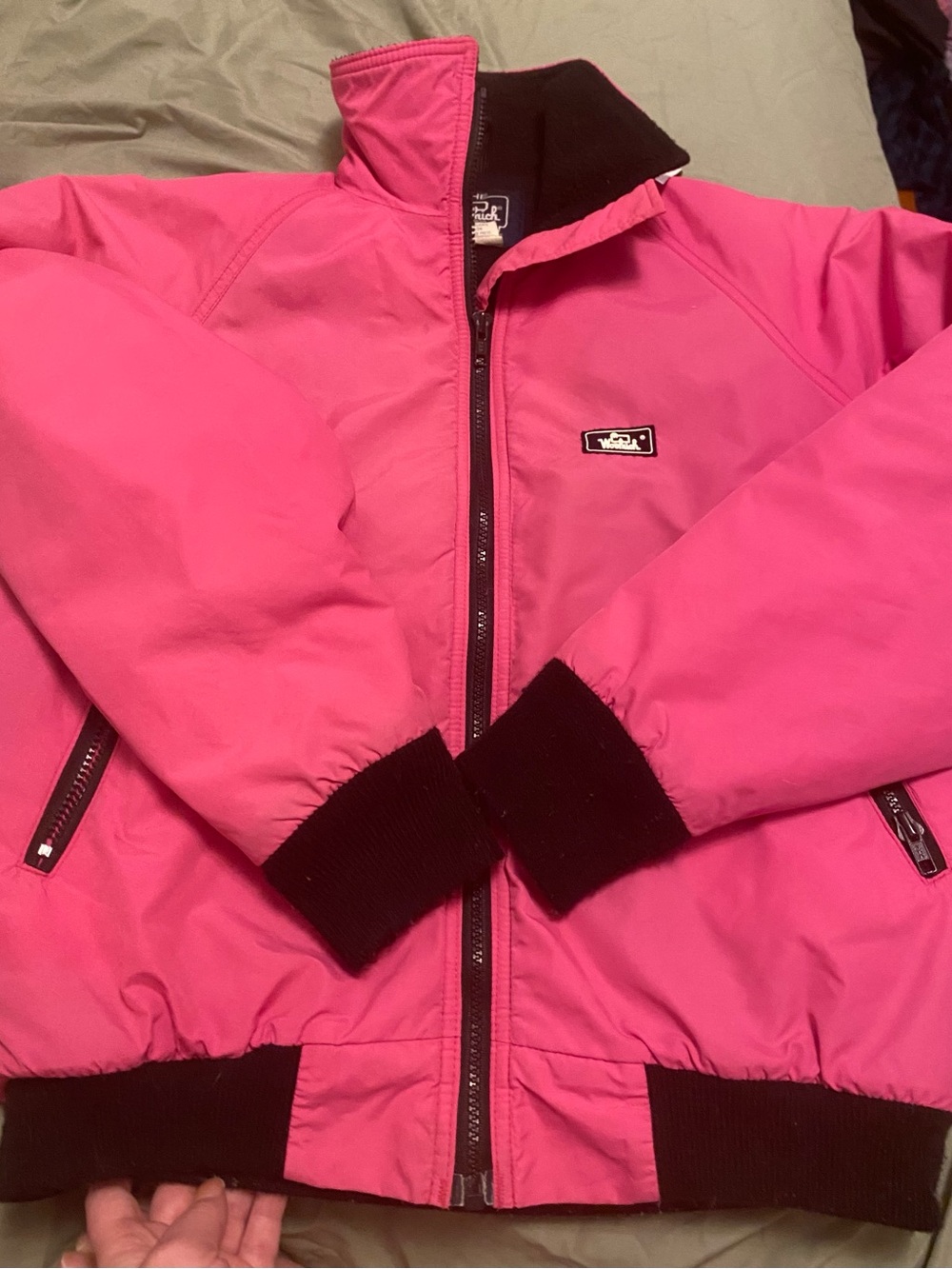 Vintage Woolrich full-zip bomber jacket